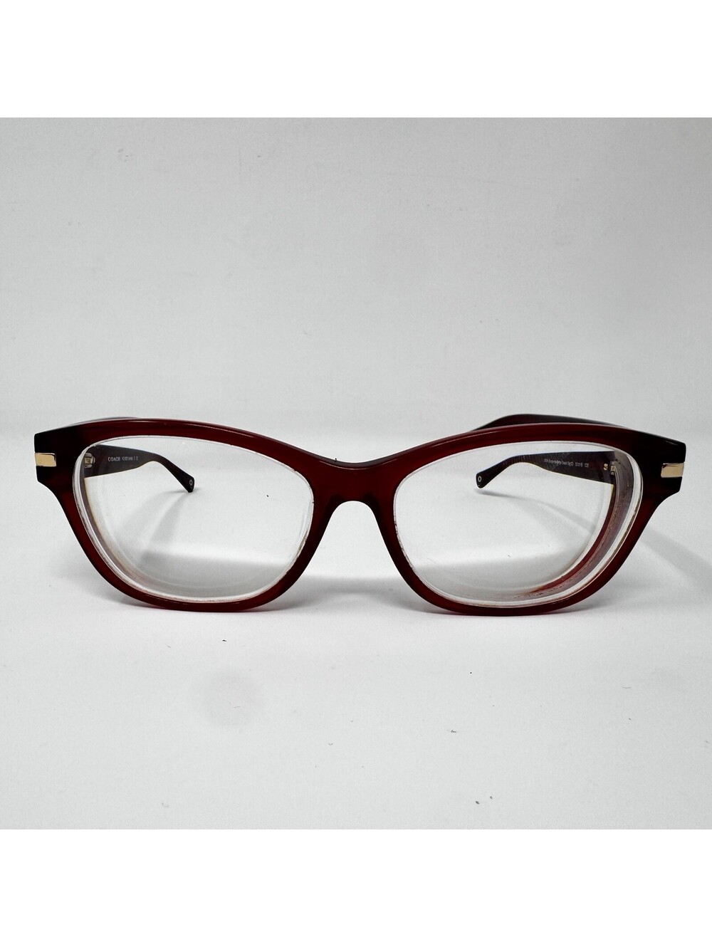 Coach HC6050 Lakota 5236 Burgundy Beige Ocelot Eyeglass Frames 53-16-135